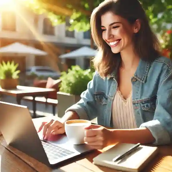 woman at computer